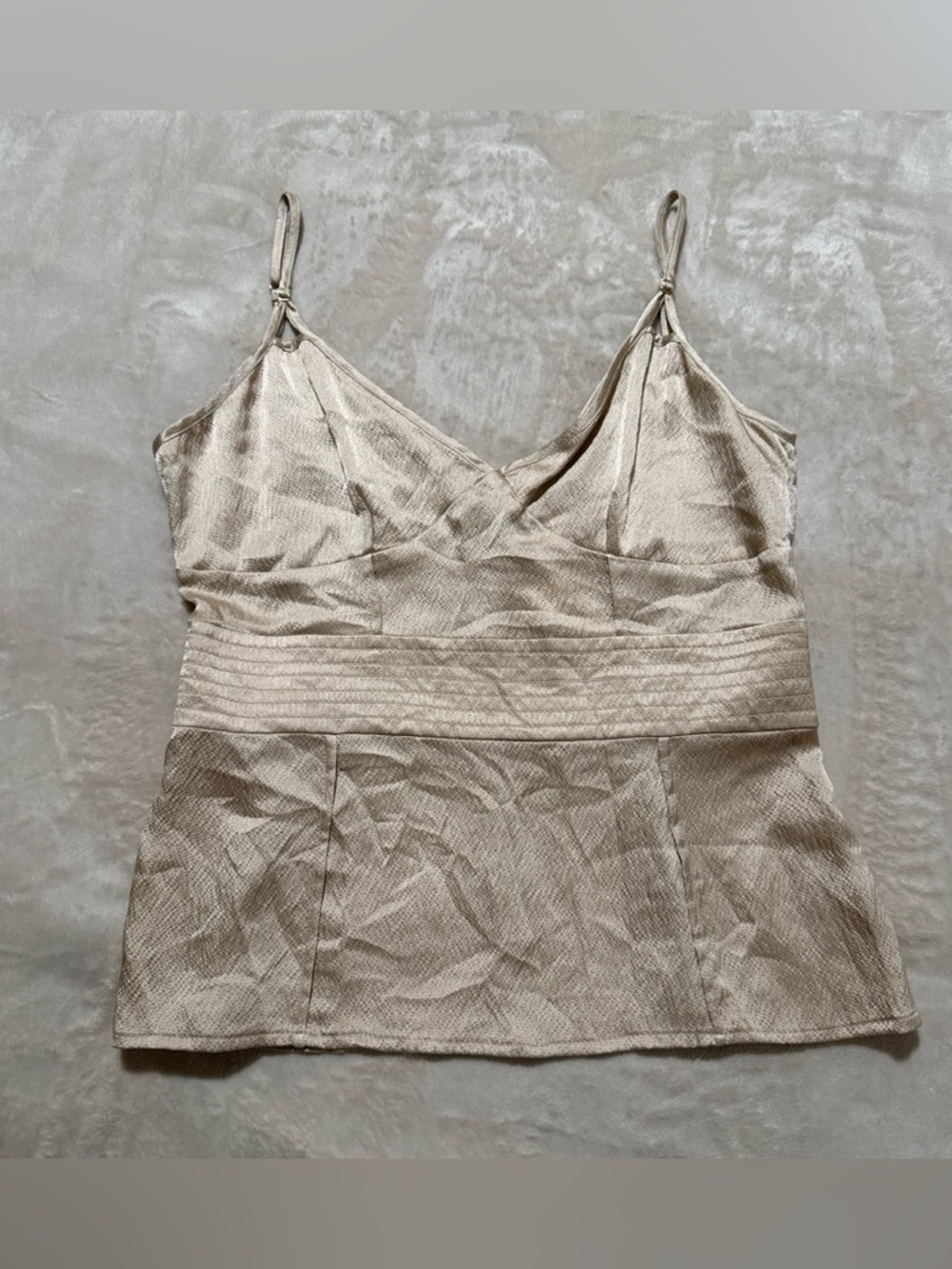 Tracy Reese Champagne Satin Camisole Tank